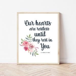 Es ist die Liebe allein, die zählt | St. Therese bedruckbar | Katholische Dekor, katholischen Heiligen Zitat, katholischen Geschenk, St Therese von Lisieux Zitate