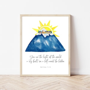 St. John Paul II quote printable | Be amazed at the heights to which you are called | Catholic print | modern Catholic art | Catholic gift