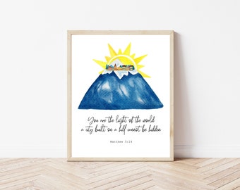 St. John Paul II quote afdrukbaar | Laat u versteld staan van de hoogten waarop u wordt geroepen | Katholieke gedrukte prent | moderne katholieke kunst | Katholiek geschenk