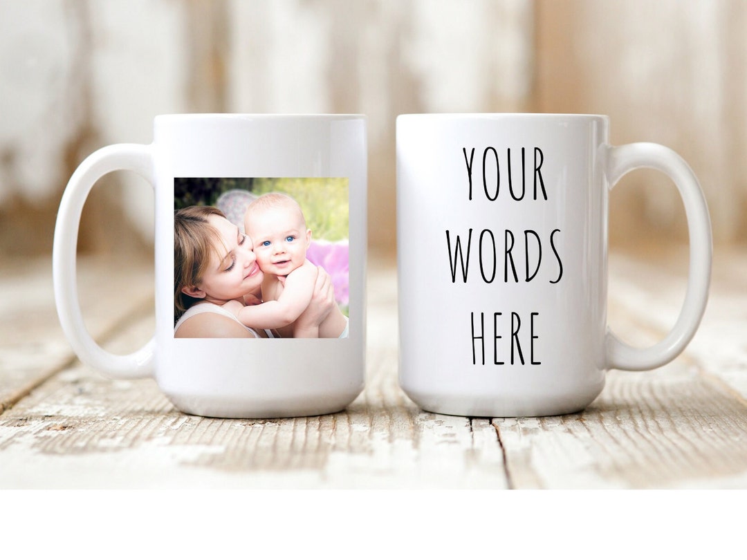 Personalized Photo Coffee Mug Birthday Gift Custom Mug Gift Etsy