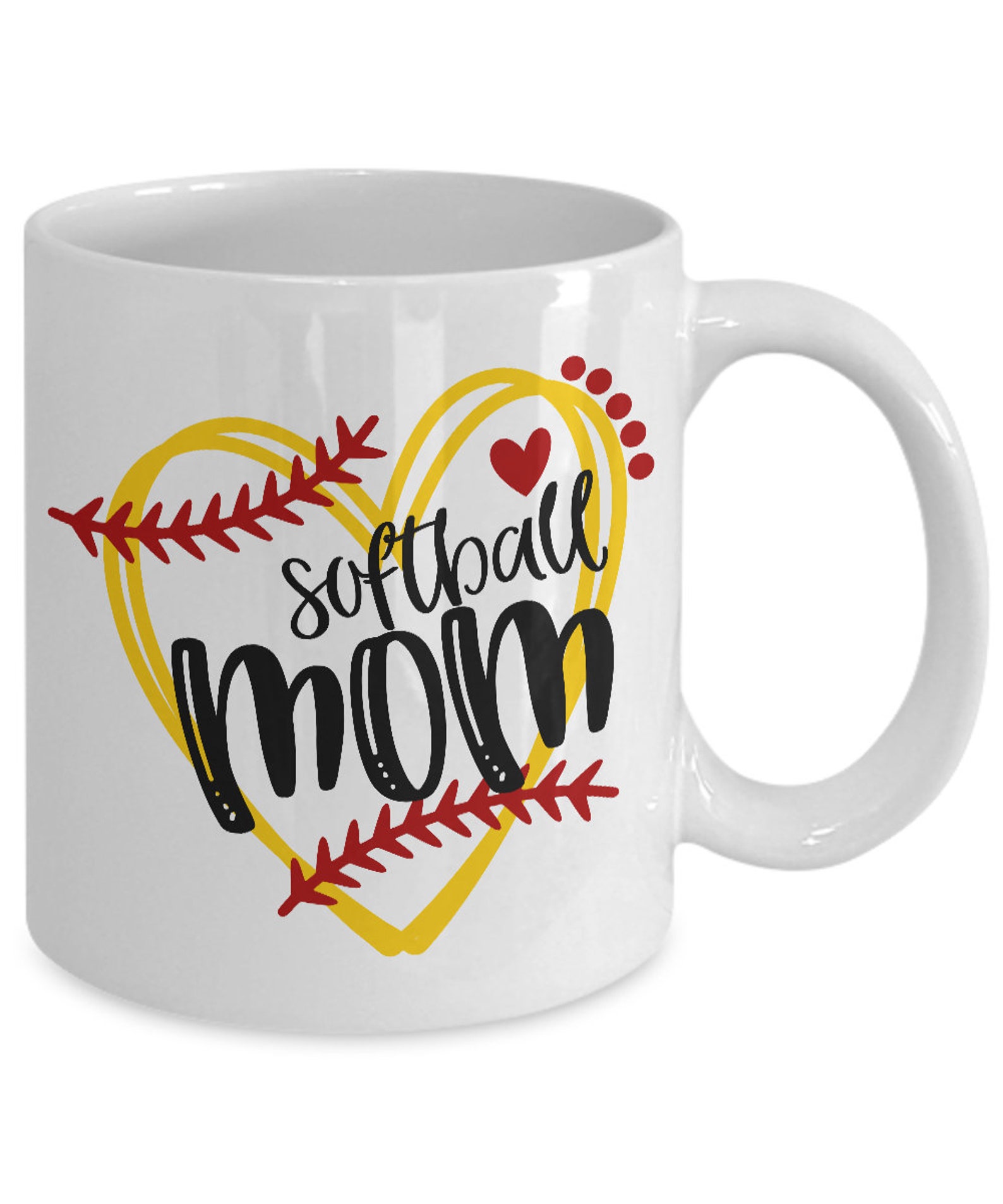 Softball Mom Mug Softball Mom Gift Softball Mom Mug Etsy
