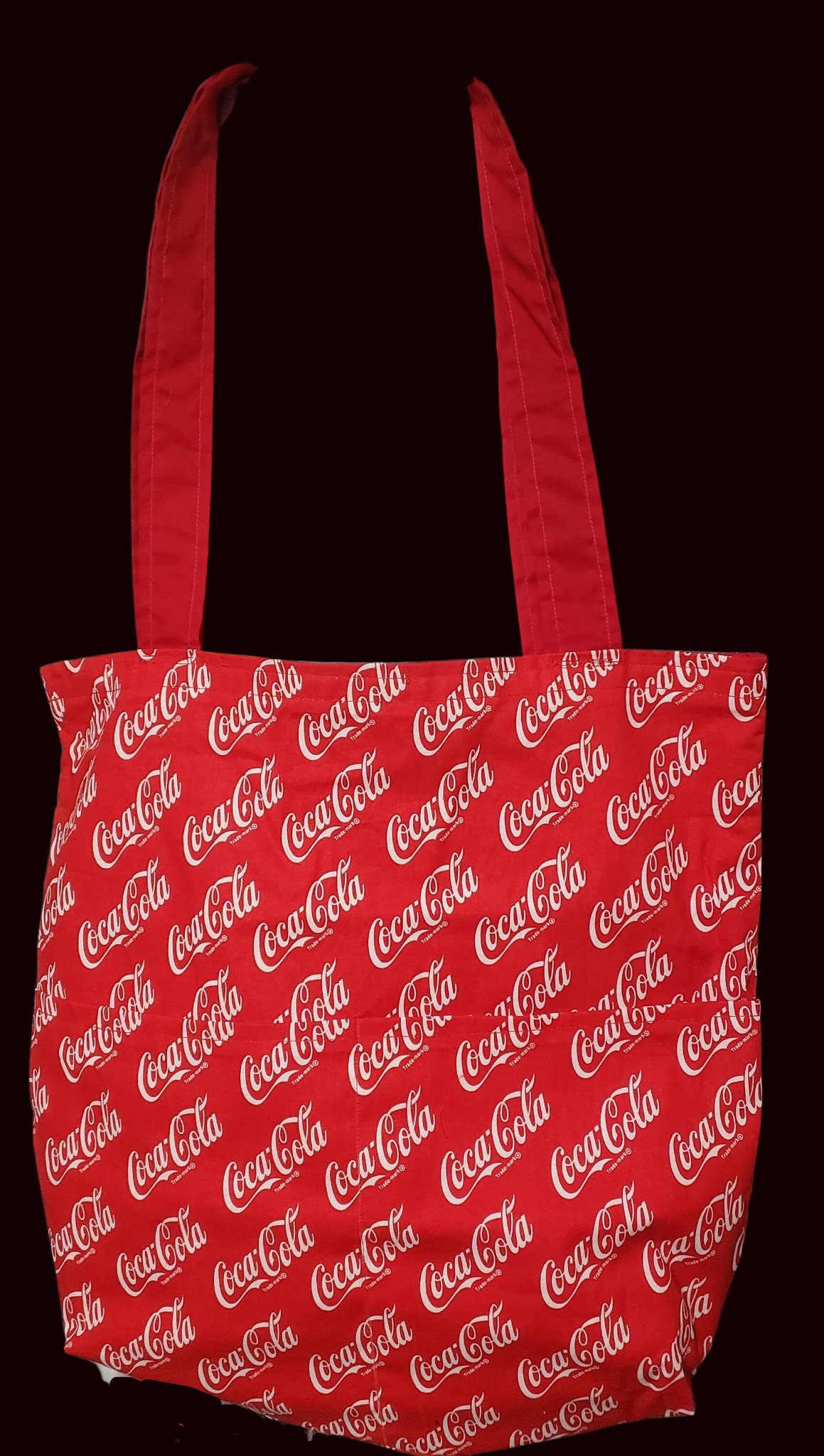 Vintage Coca-Cola Coke Pencil Bag Small Clutch Zipper Red Advertising