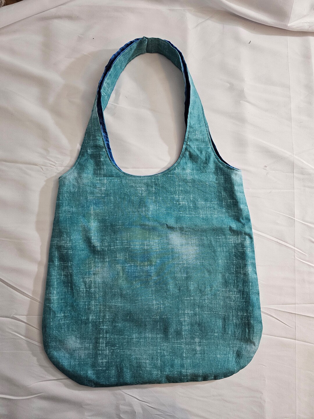 EVERYDAY REVERSIBLE BAG / blue & brown