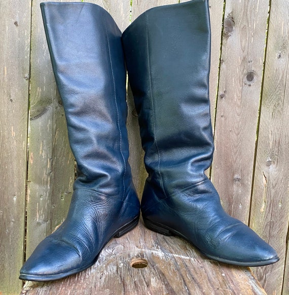 Vintage leather Knee High Boots