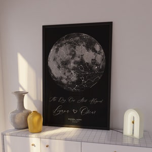 Custom Star Map by Date, Night Sky Map Constellation Print, Anniversary Gift, Wedding Gift