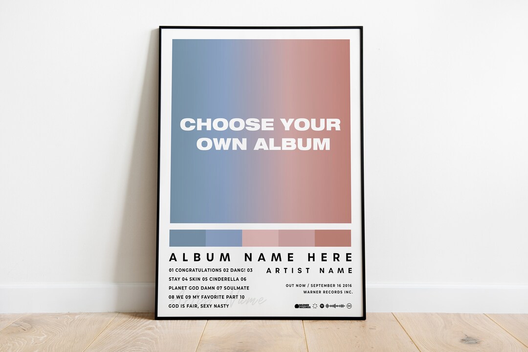 CUSTOM Album Tracklist Poster Album Art Album Cover Poster Etsy Australia