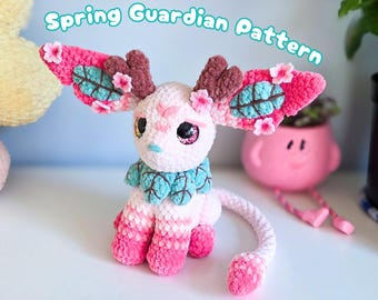 Suki the Spring Guardian-haakpatroon: amigurumi-knuffel DIY (pdf-patroon)