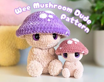 Haakpatroon Wee Mushroom Kerel | Cottagecore Toadstool (pdf-patroon)