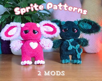 Love and Nature Sprites-haakpatroon: 2 modellen: amigurumi-knuffel (pdf-patroon)