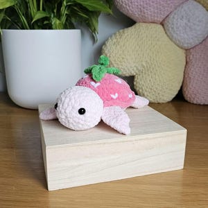 Crochet Strawberry Turtle Pattern: Amigurumi Plushie DIY (PDF Pattern) image 3