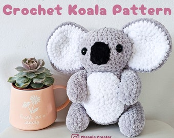 Cuddly Crochet Koala Cuteness - Make Your Own Amigurumi Koala - Crochet Koala Pattern - Step by Step Amigurmi Pattern