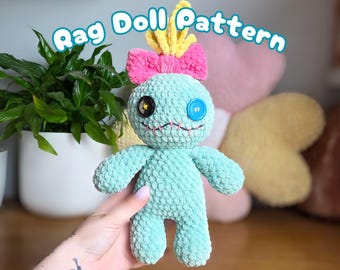 Haakpatroon lappenpop: amigurumi-knuffel DIY (pdf-patroon)