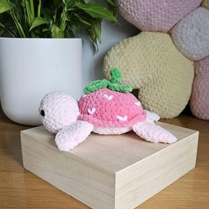 Crochet Strawberry Turtle Pattern: Amigurumi Plushie DIY (PDF Pattern) image 4