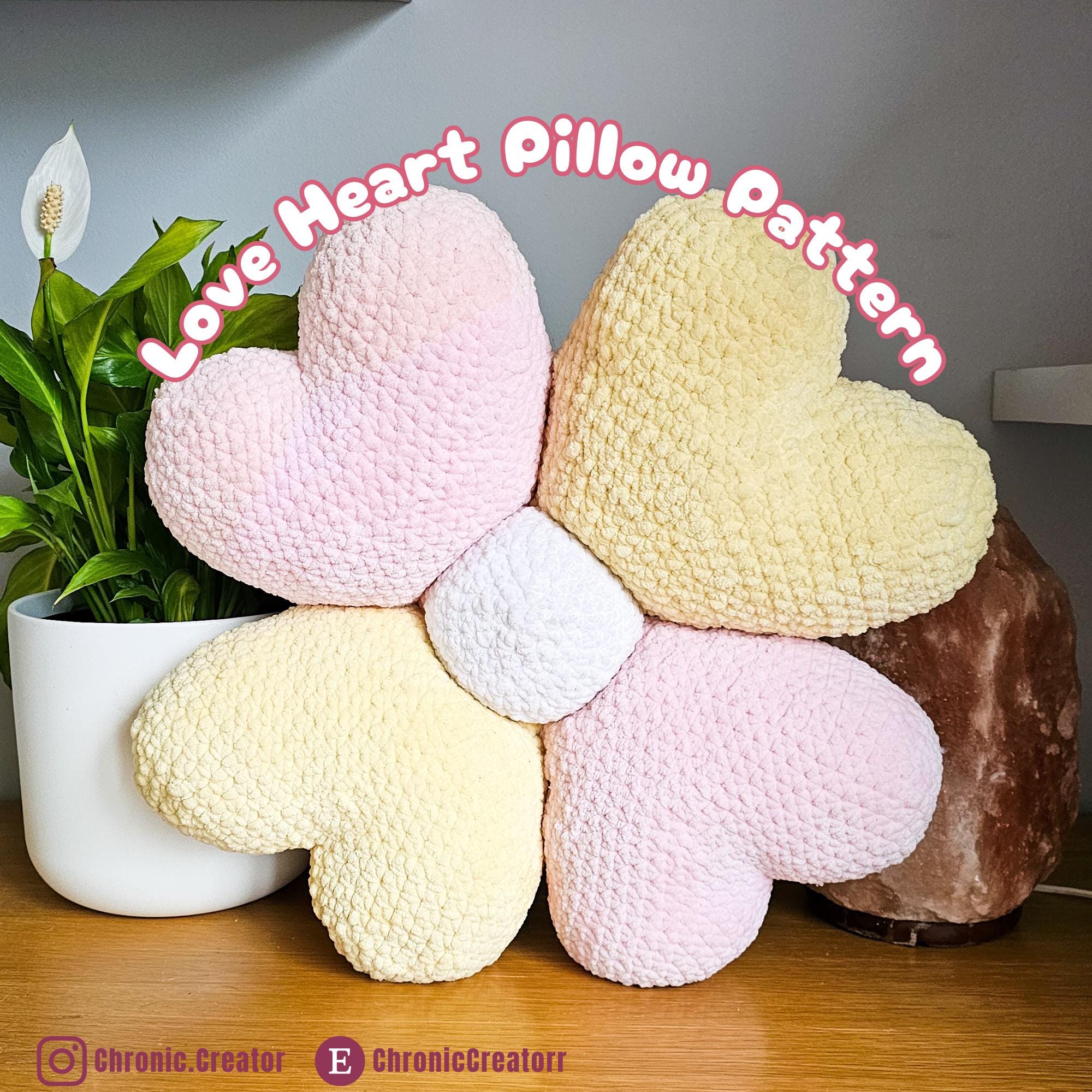 40 Heart Pillow Crochet Patterns for Cozy Home Decor and Handmade Gifts 18 Crochet Love Heart Pillow Pattern: Chunky Yarn Home Decor