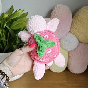 Crochet Strawberry Turtle Pattern: Amigurumi Plushie DIY (PDF Pattern) image 5