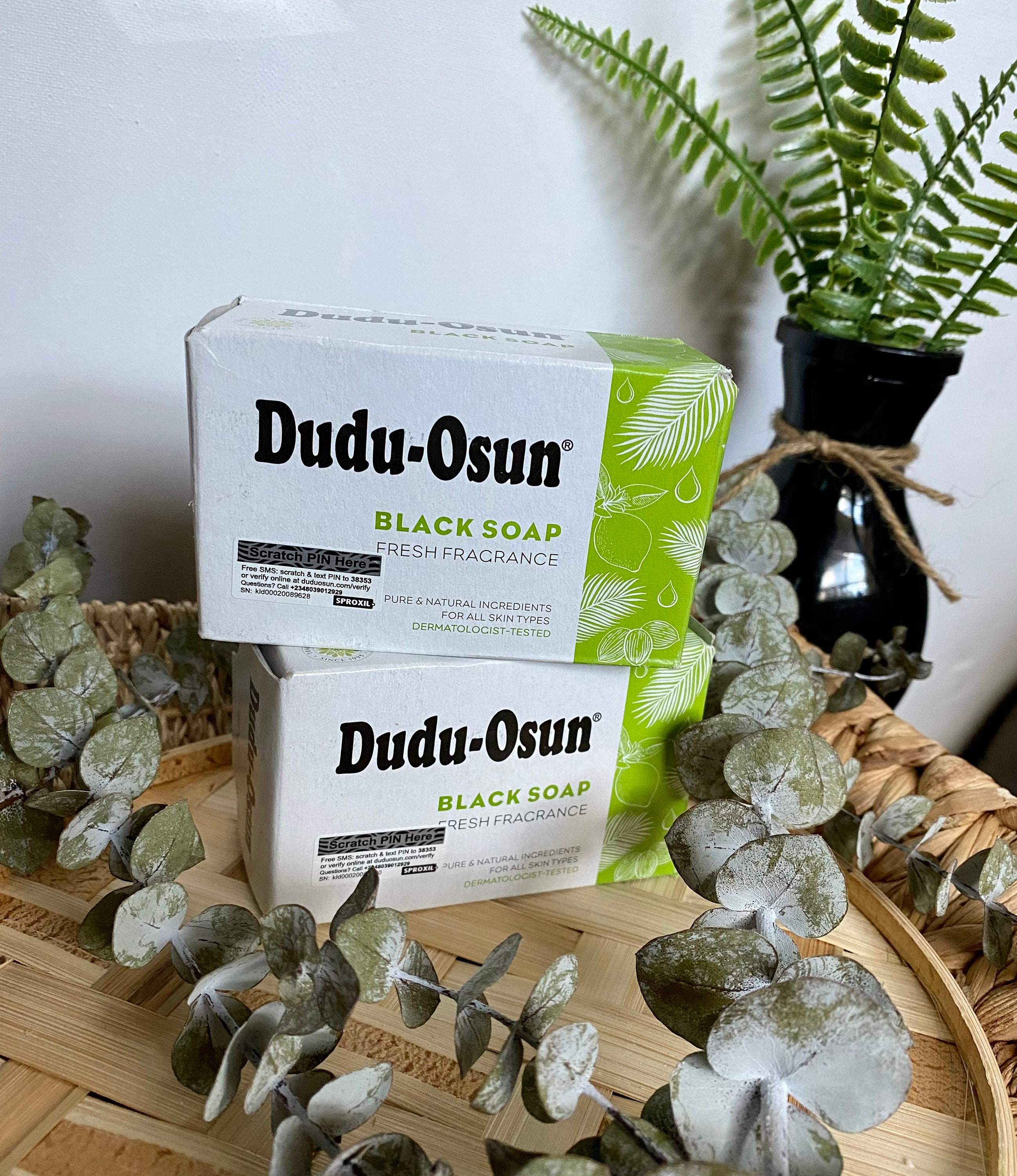Pack De 12 Savons Noirs Africains Dudu-Osun - 150g - Pour Eczéma, Acné - Neuf - Origine Ghana