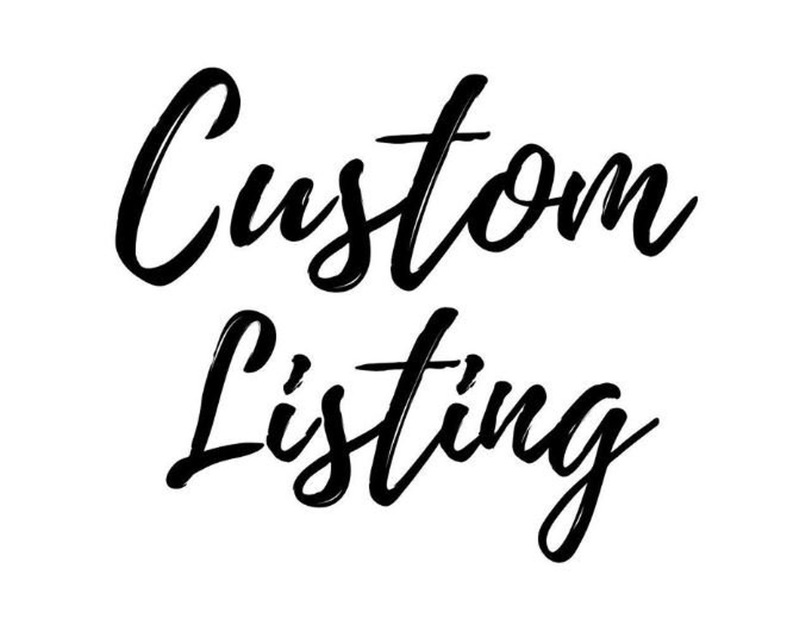 Custom Listing | Etsy