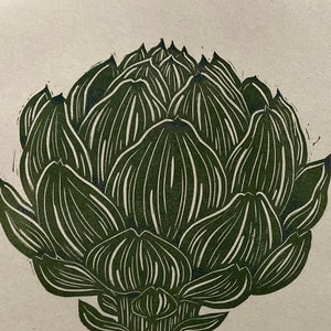 Vegetable Prints--Artichoke and Carrots