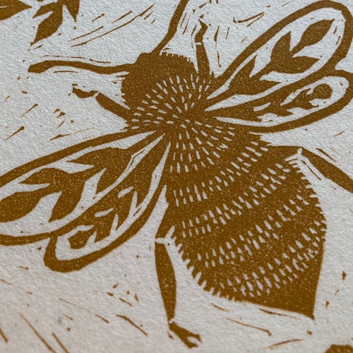 Garlic Original Handcarved Linocut Print Etsy