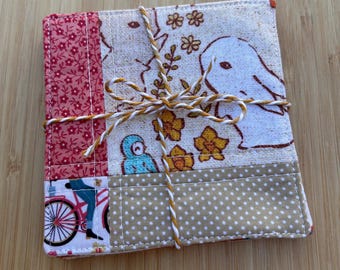 Lg. Patchwork coasters / mug rugs