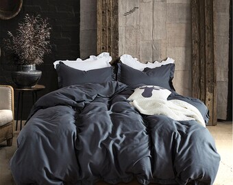 If you're looking to shop for king comforter sets by brand name, know that kohl's offers some of the best brands in the business when it comes to king. dark grey comforter etsy