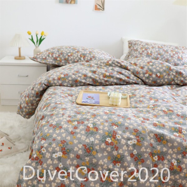 Gray Duvet Cover Etsy