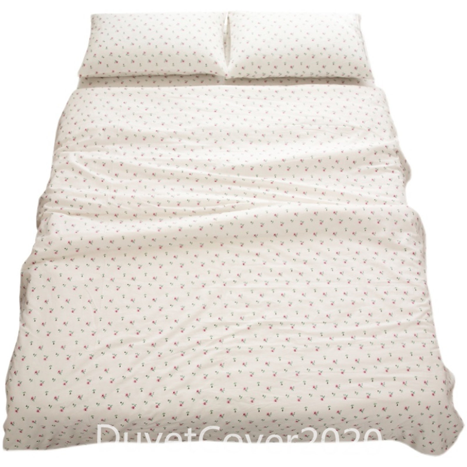 Customized Size White Cotton Duvet Covers With Roses100 Etsy