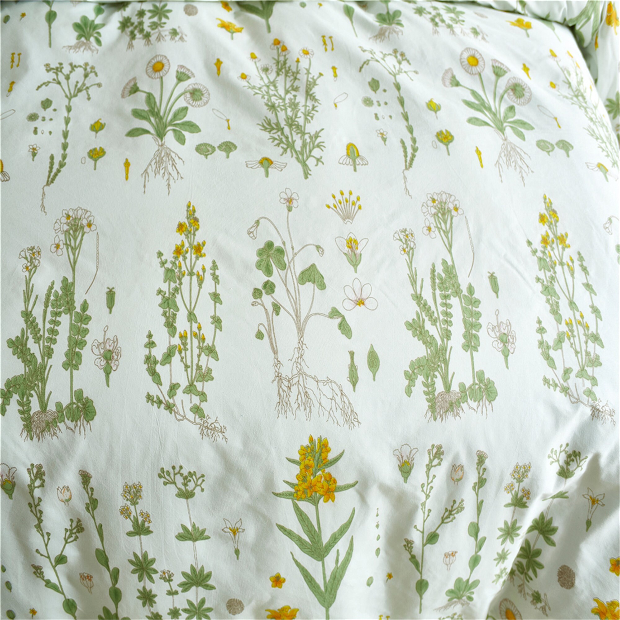 Fresh Duvet Cover Green Floral Duvet Cover Queen Twin King Etsy