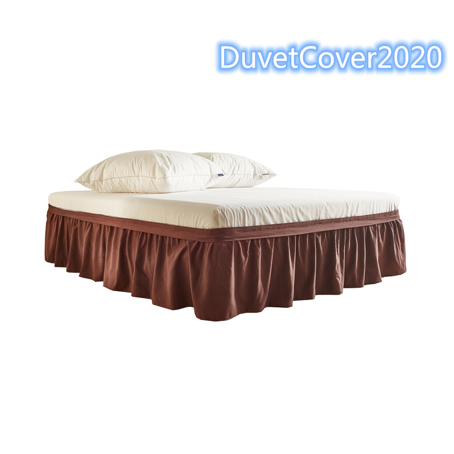 Solid Brown Luxurious Bed Skirt King Twin Queen Bed Skirts Etsy