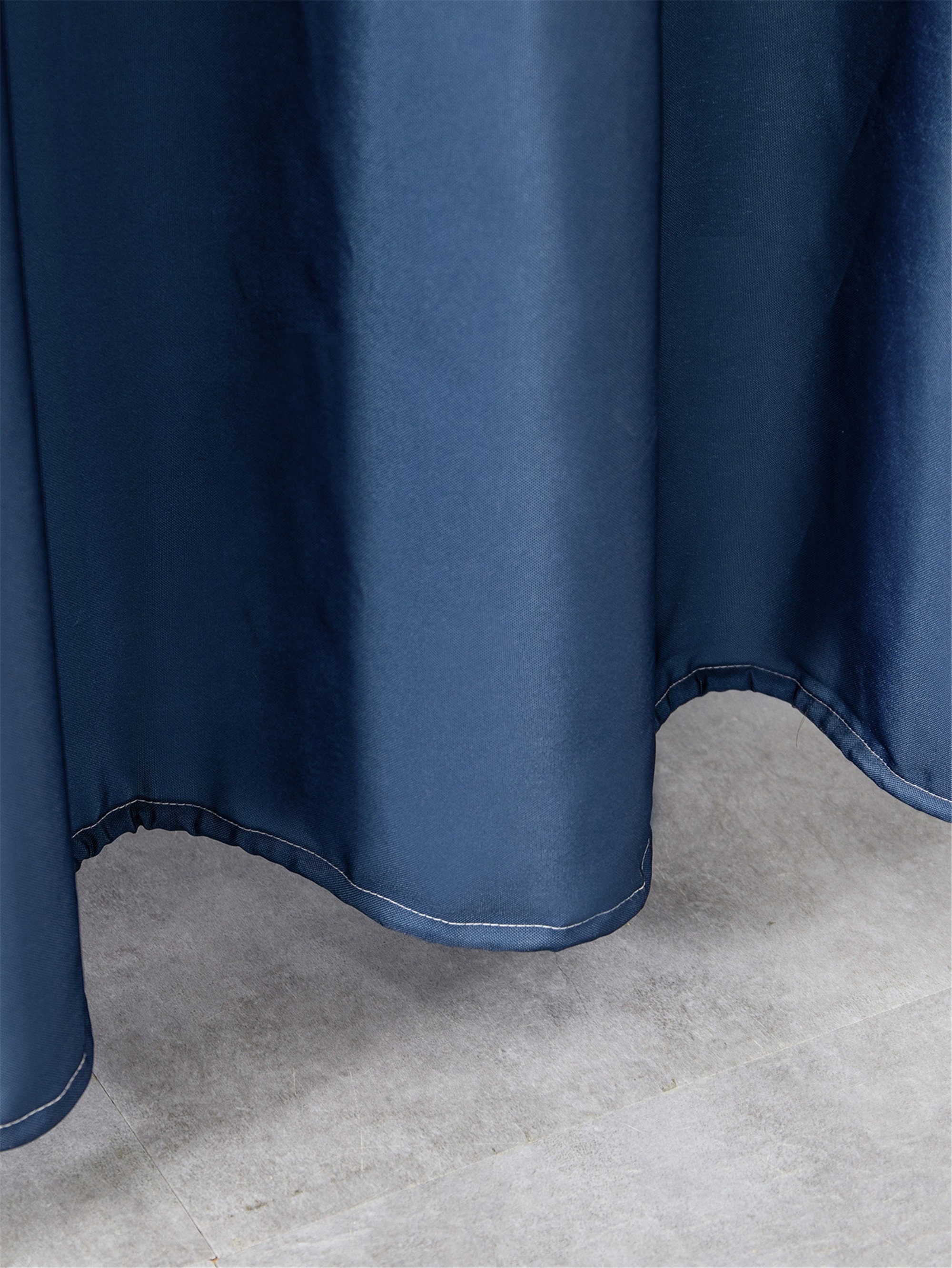 Download Waterproof Bath Curtain Blue/Shower Curtain Mockup/ Bath ...