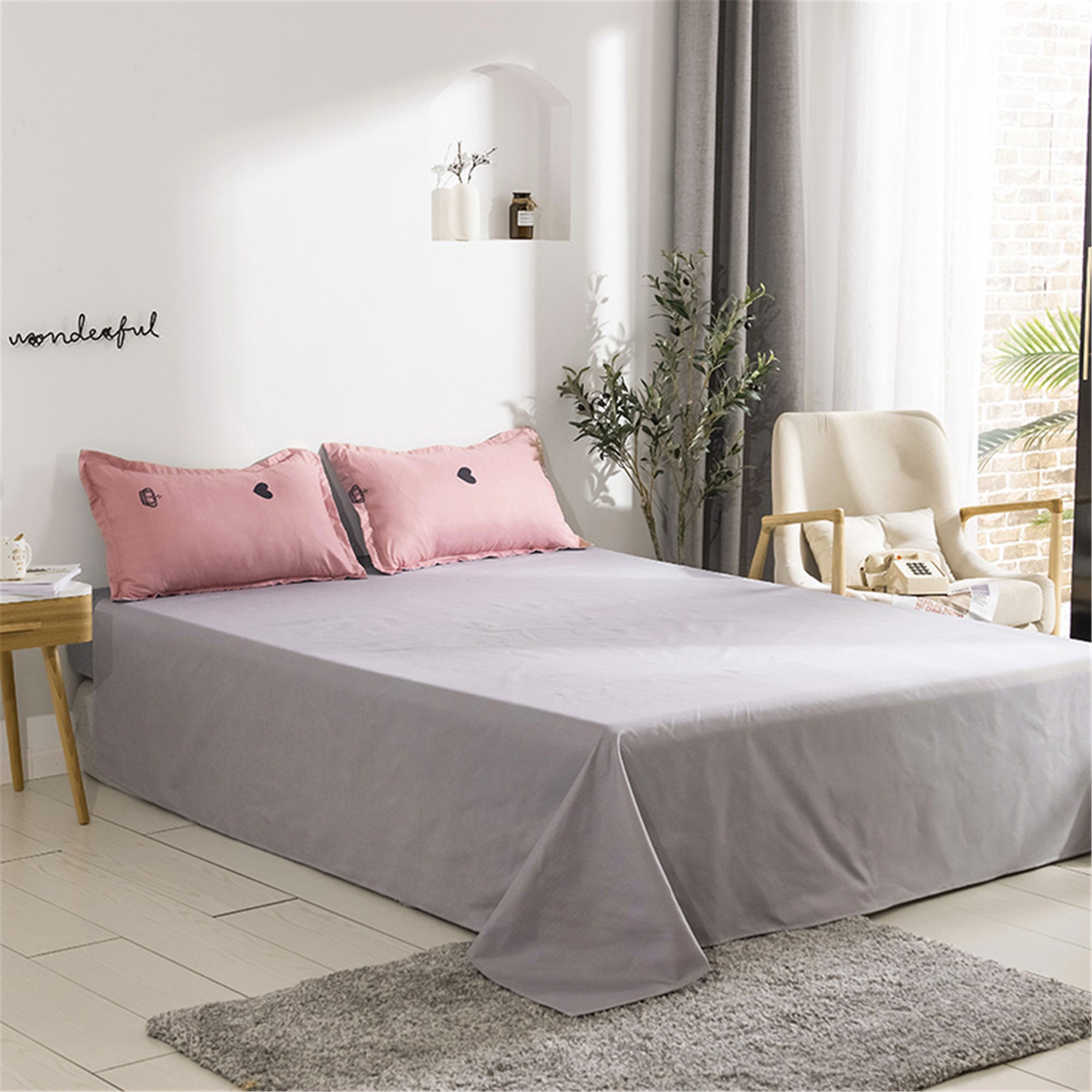 Pink Hearts Print Duvet Cover Set Bedding Set Queen King Twin Etsy