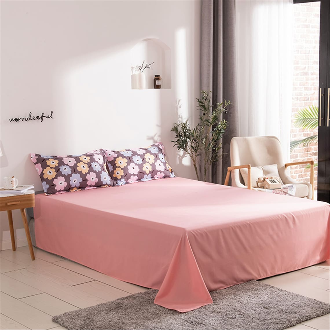 Duvet Cover Set Floral Purple Pink Vintage Bedding Set Queen Etsy