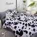 Cute Duvet Covers cow pattern Lovely Concise Duvet Cover Twin King Queen Bedding Set Kid Teen Adult Quilt Cover Set Beddings Bedroom Decor 
