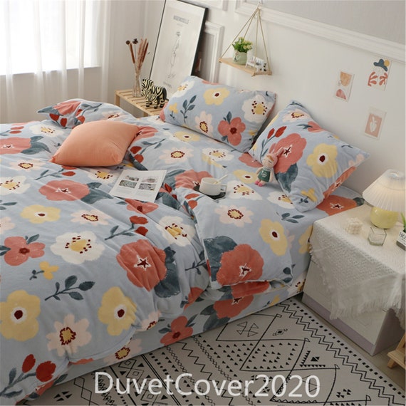 Velvet Mattress Cover Bedspread, Warm Bed Sheets Winters