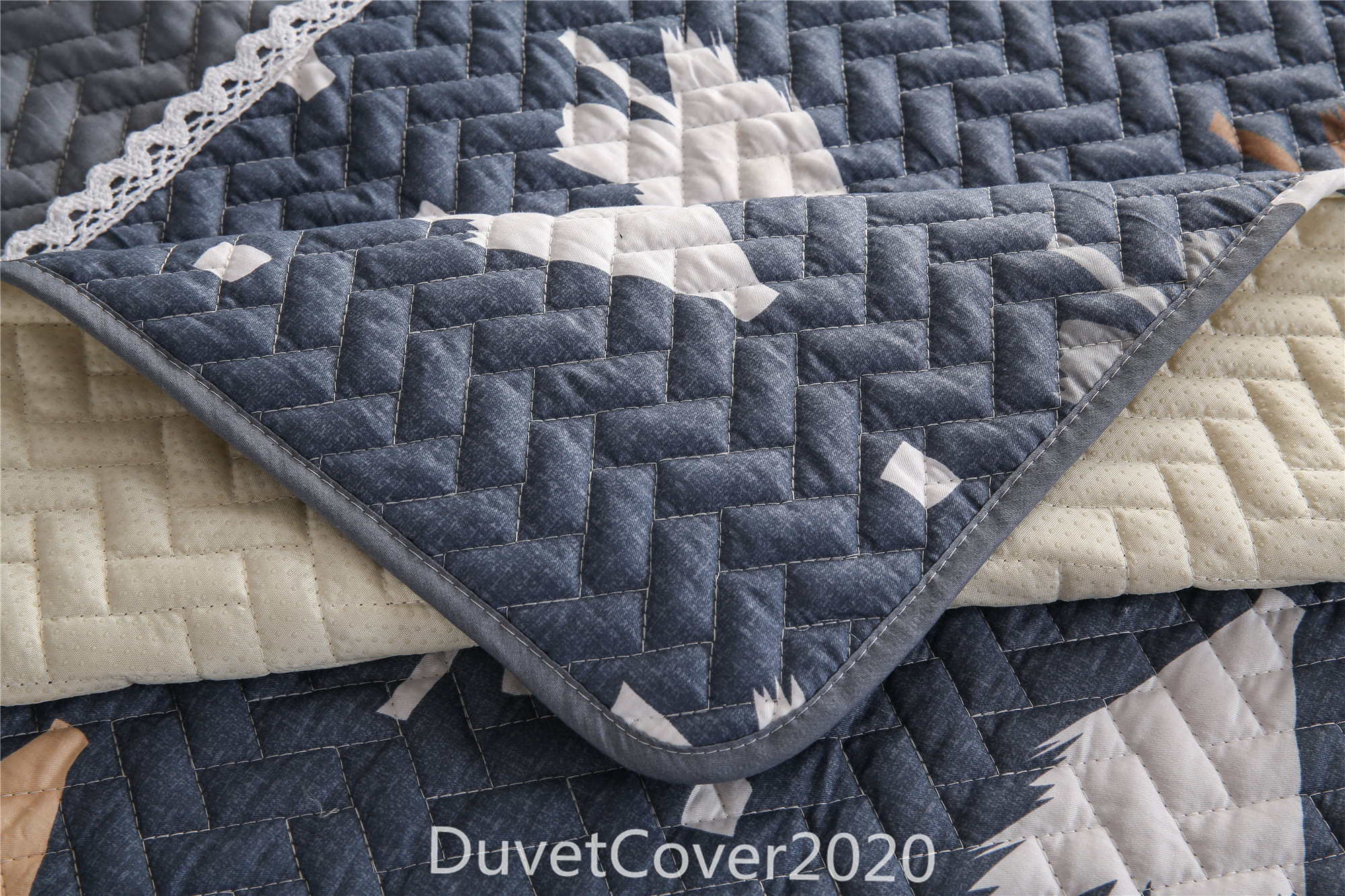 Dusty Blue Couch Cover LaceThicken Cotton Sofa | Etsy