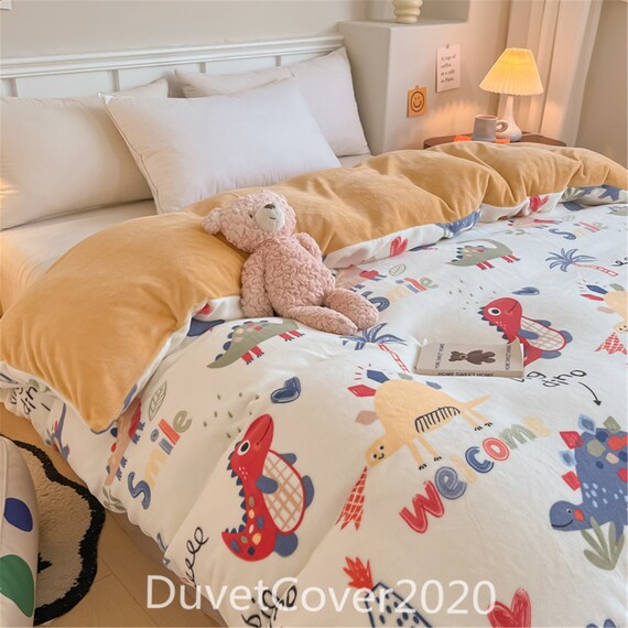 Kids flannel duvet clearance cover