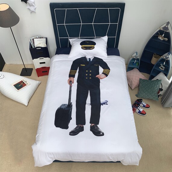 Funny Duvet Cover Human Shape Figure 