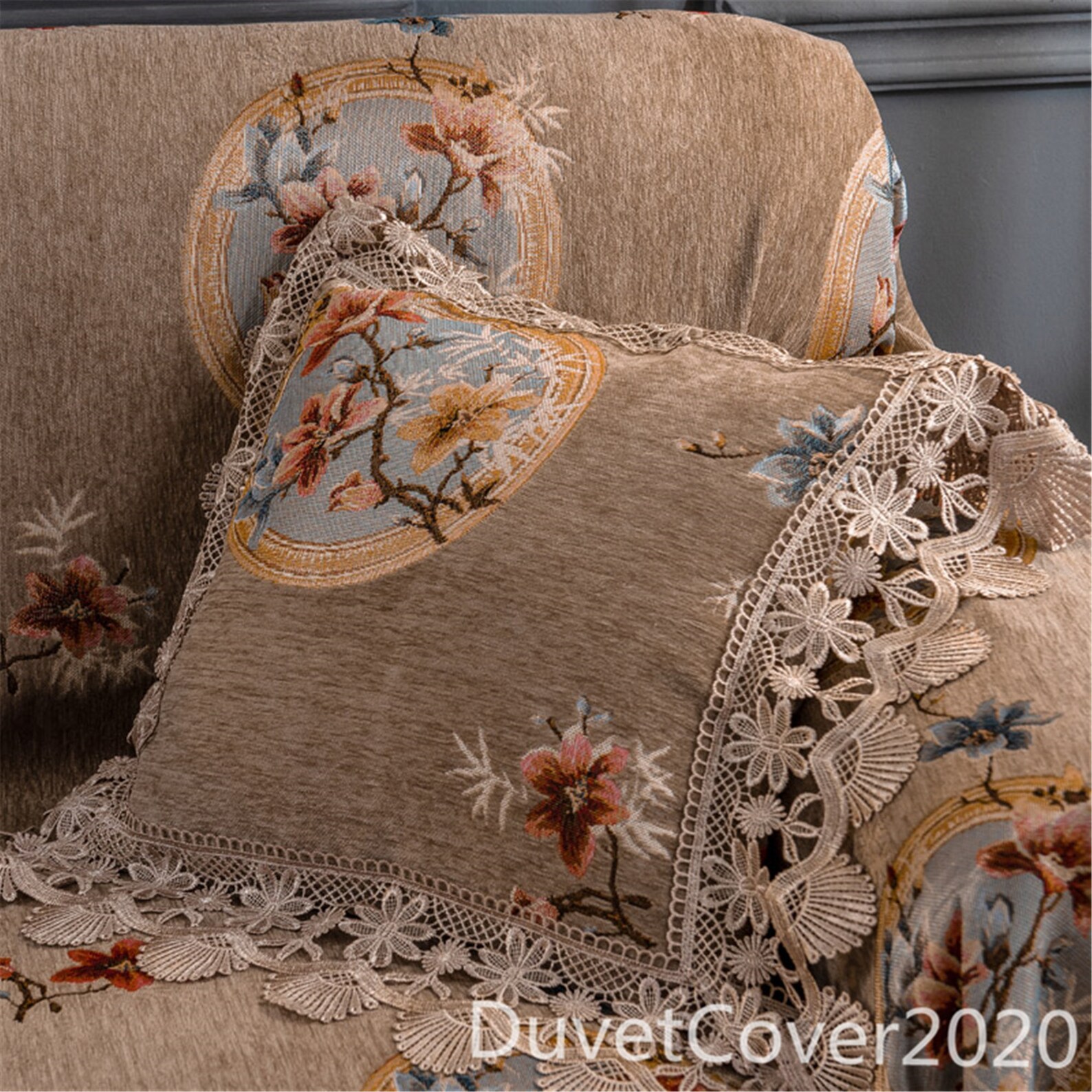 Couch Cover Vintage Brown Sofa Coversofa Slipcover Plus Etsy