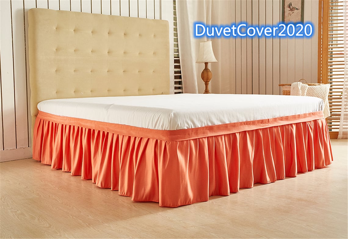 Bed Skirt King Twin QueenBed Skirts With Split Etsy