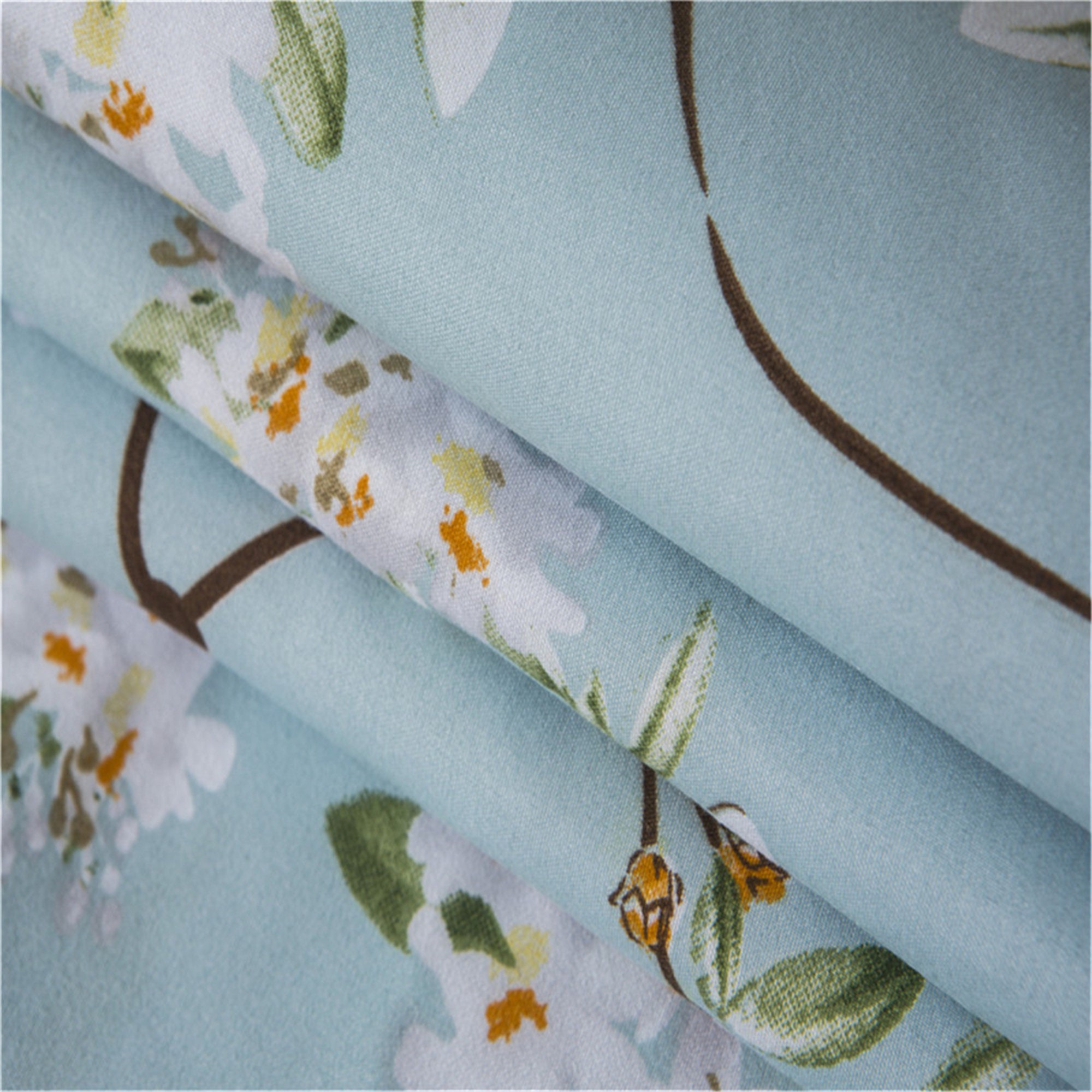 Blue Floral Duvet Cover Queen Twin Double Bedding Set Kids | Etsy
