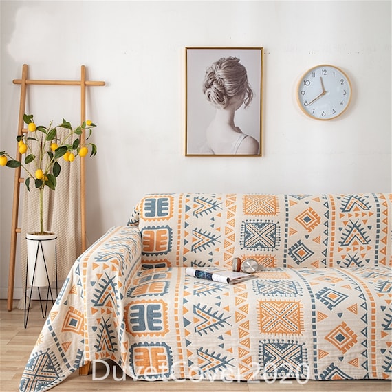 Vintage Boho Thicken Cotton Couch Cover Plus Sizecotton Sofa Denmark Vintage Boho Thicken Cotton Couch Cover, Sofa Cover Throw Cotton