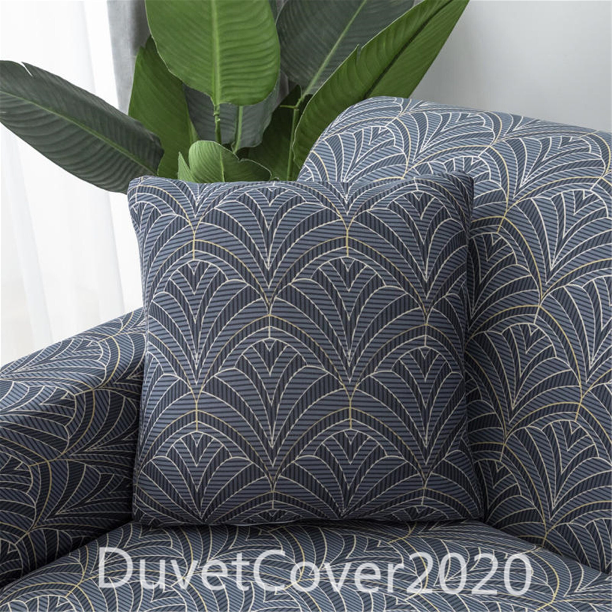 Couch Cover Dark Gray Sofa CoverSlipcoversSofa Cover Etsy