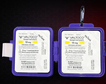 Valtoco Case (5mg / 10mg) – Seizure Rescue Medication Holder – Hard Protective Case for Nasal Spray – Epilepsy Emergency Kit