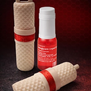 NitroPod Nitroglycerin Spray Case for Roh-nitro – Rigid TPU Holder – Shockproof Emergency Protection by Myguardpod