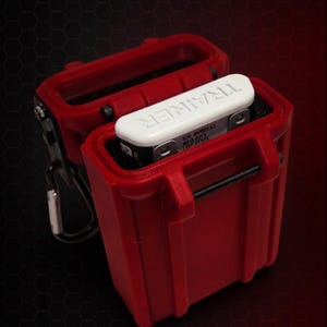 AuviPod - Estuche rígido para Auvi-Q y Allerject, estuche de emergencia a prueba de golpes con mosquetón