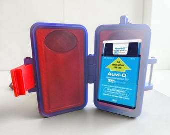 AuviPod Solo Protective Case for Auvi-Q / Allerject – Compact Emergency Medication Holder