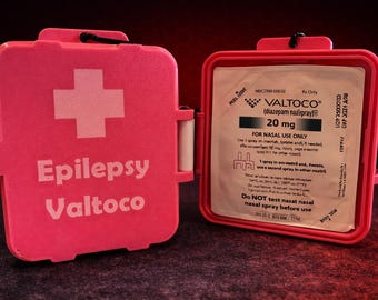 Valtoco Case (15mg / 20mg Large Blister) – Seizure Rescue Medication Holder – Hard Protective Case – Epilepsy Emergency Kit (ValtoPod Solo+)