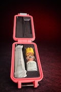CortoPod - Rigid Case for Solu-Cortef, Vial + Syringe or 2 Vials, Shockproof Emergency Holder with Carabiner product logo
