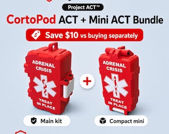 CortoPod ACT™ + Mini ACT™ Bundle | Hydrocortisone Emergency Kit Cases | Daily Carry + Compact Backup