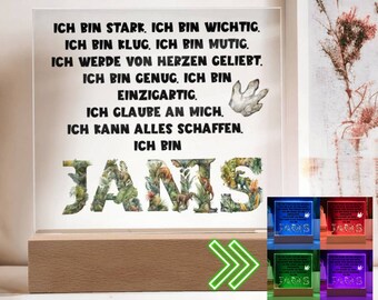 Schulkind 2023 Personalisiertes Geschenk Zum Schulanfang, Ermutigungsgeschenk, Junge Einschulung Spruch, Geburtstagsgeschenk Junge Dinosaur